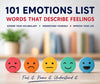 101 Emotions List: Words That Describe Feelings