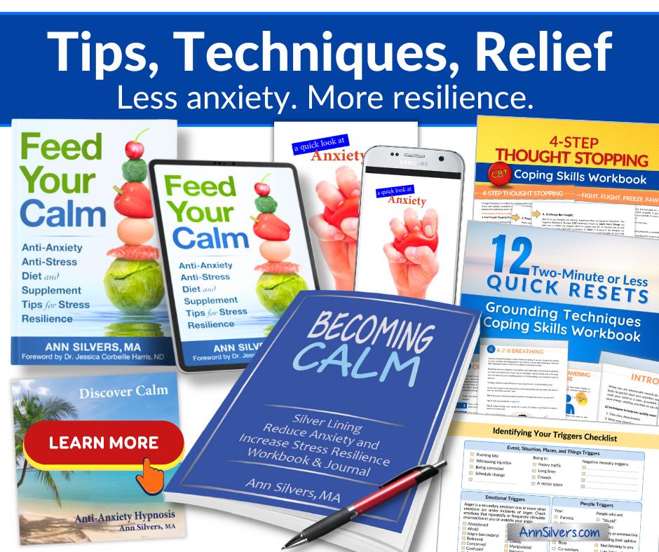 Anxiety and Stress Resilience Worksheets, Books, and Recordings
