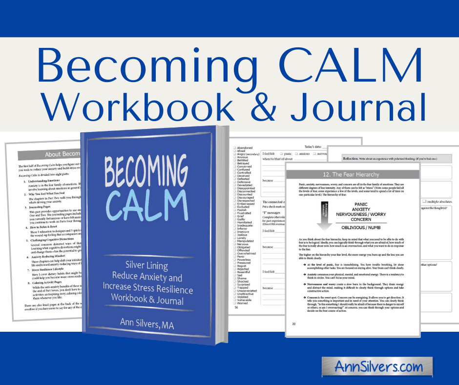 Becoming Calm Anxiety Workbook and Journal