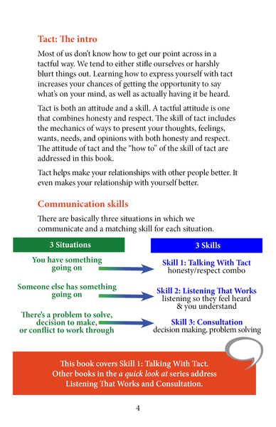 A quick look at Talking With Tact – Print and PDF Book
