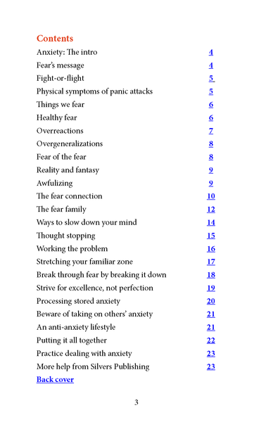 A quick look at Anxiety – Print and PDF Book