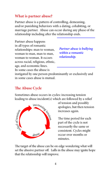 A quick look at Partner Abuse – Print and PDF Book