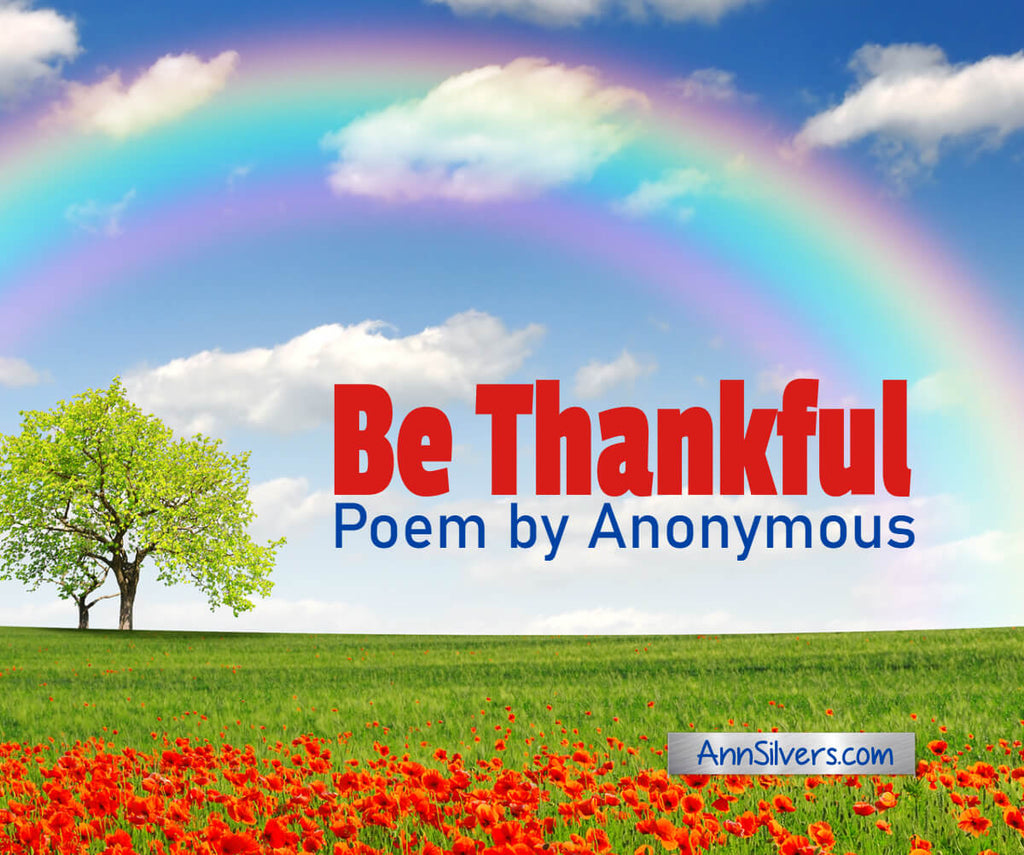 Be Thankful Poem
